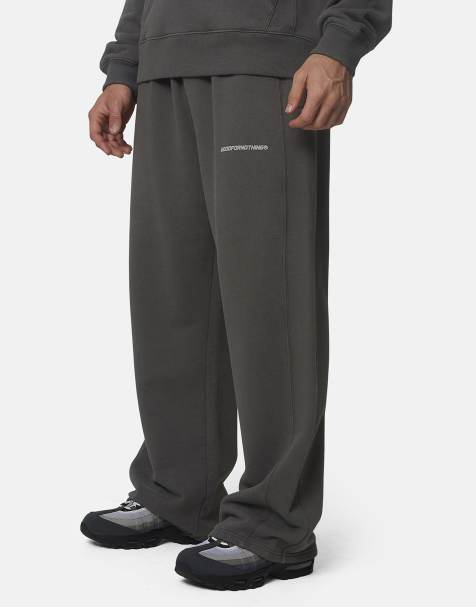 Good For Nothing - joggers oversize de felpa de algodón en gris - view 1