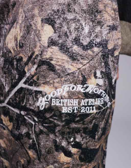 Good For Nothing - Joggingbukser i afslappet pasform med lige ben og camouflageprint , 3 af 5