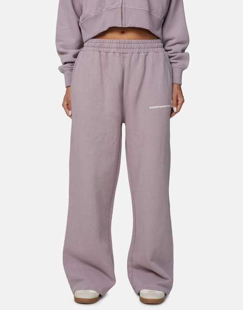 Good For Nothing – Jogginghose in Rosa mit weitem Bein und Vintage-Waschung - view 1