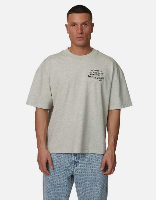 Good For Nothing – Kastiges T-Shirt in Grau mit Grafik, 4 von 4