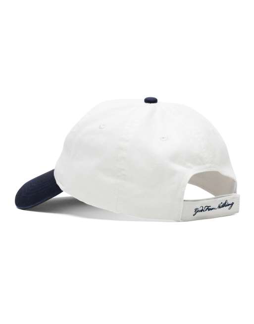 Good For Nothing - Katoenen pet met monogram in marineblauw met wassing, 2 van 3