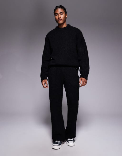Good For Nothing knit boucle sweater in black - part of a set, 2 of 5