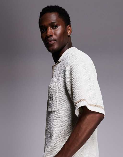 Good For Nothing knit shirt in off white - part of a set, 4 of 5