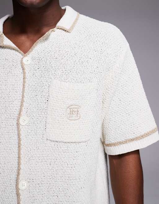 Good For Nothing knit shirt in off white - part of a set, 5 of 5