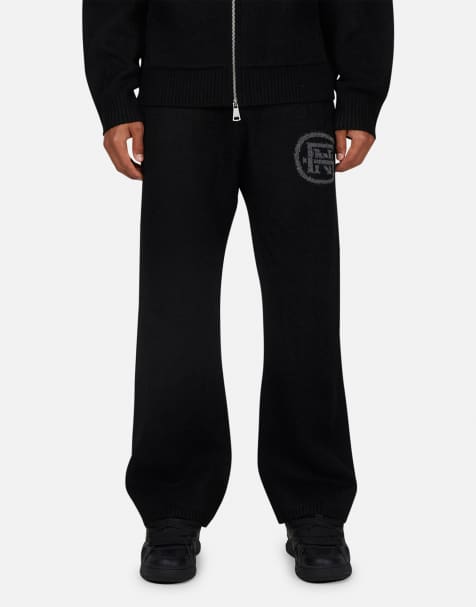 Good For Nothing Knitted joggers in black - view 1