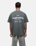 [Good For Nothing] Good For Nothing logo graphic back print t-shirt in gunmetal grey XS Gunmetal grey