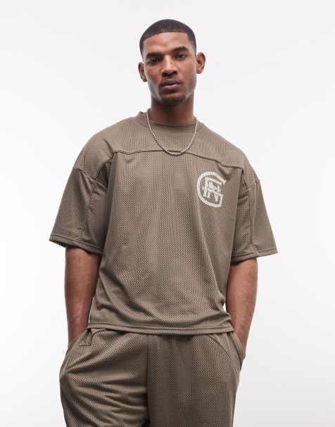 Good For Nothing - Maglia da hockey oversize in jersey marrone in coordinato - view 1