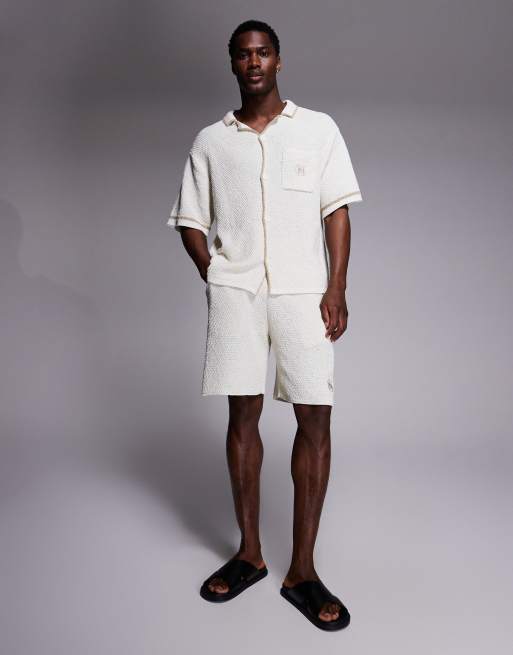 Good For Nothing – Naturvita, stickade shorts, del av set, 2 av 5