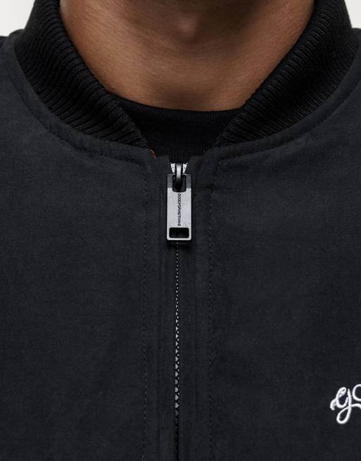 Good For Nothing oversized bomber jacket in black 