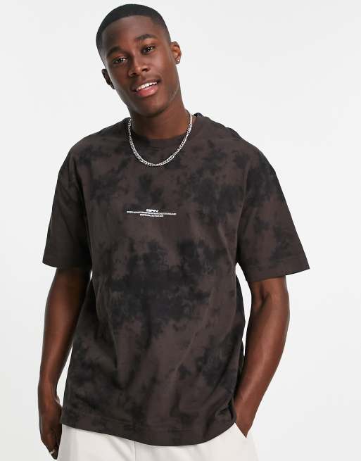 Bleached black hot sale t shirt