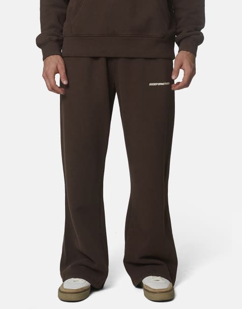 Good For Nothing Oversized cotton fleece joggers in brown - view 1