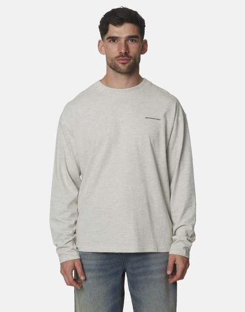 Good For Nothing Oversized cotton screenprinted t-shirt in grey - view 1