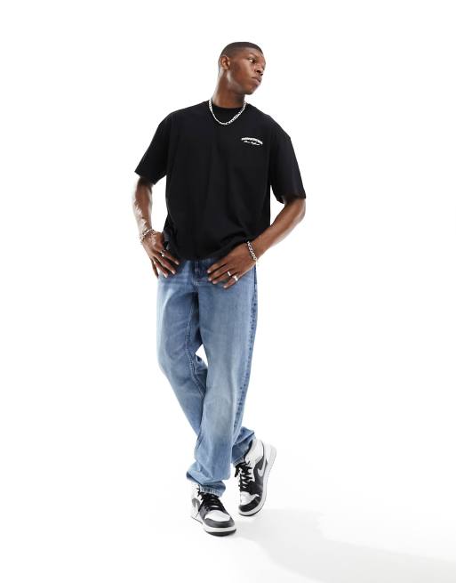 Baggy black t shirt clearance