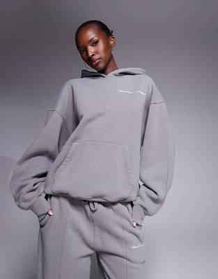 Good For Nothing Oversized hoodie in grey