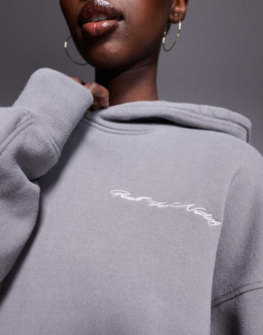 Good For Nothing Oversized hoodie in grey