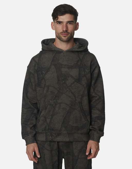 Good For Nothing - Set van katoenen oversized hoodie en joggingbroek met camouflageprint, 3 van 3