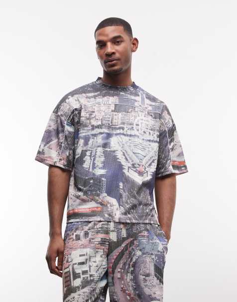 Good For Nothing oversized jersey with all-over city print (Part of a set) - view 1