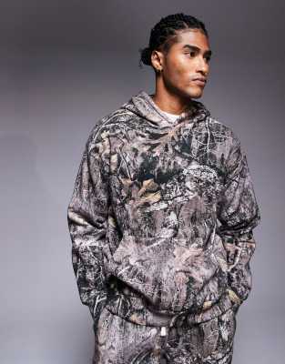 Good For Nothing Oversized Pullover Hoodie In Multi