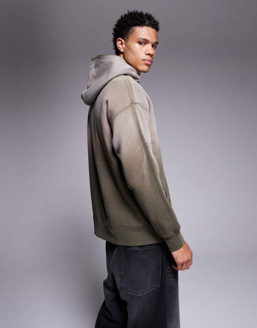 Good For Nothing oversized pullover hoodie in washed dark brown, 3 of 5