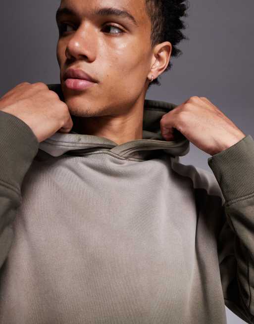 Good For Nothing oversized pullover hoodie in washed dark brown, 5 of 5