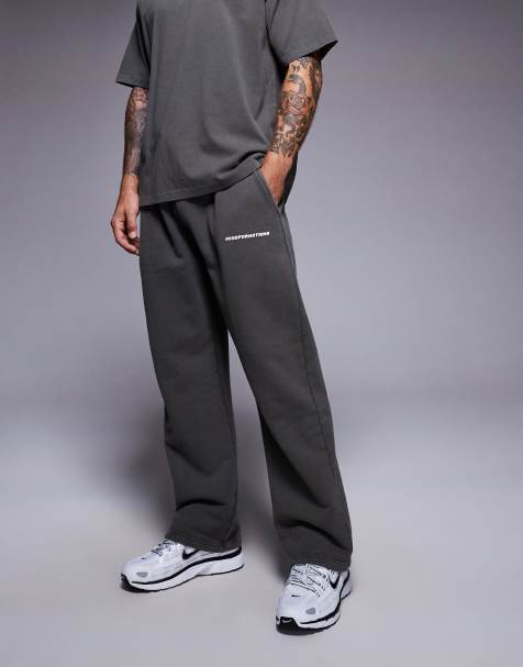Good For Nothing Oversized straight leg joggers in grey - view 1