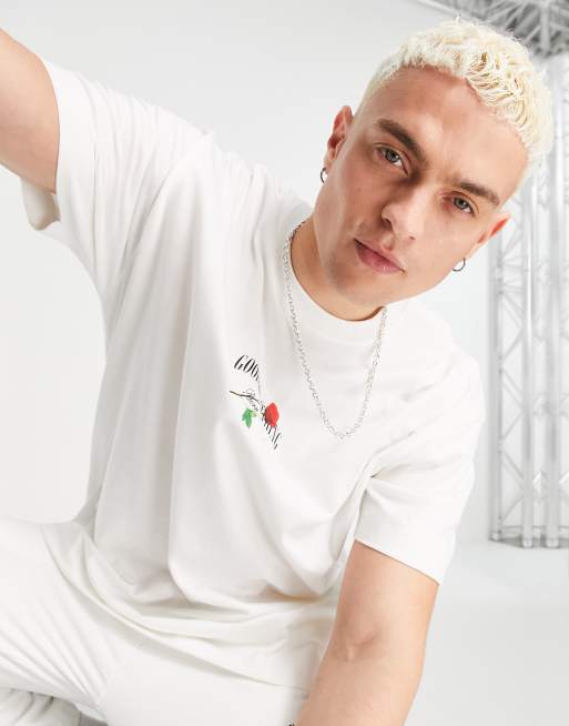 Palm Angels Butterfly Logo Print T-shirt in White for Men