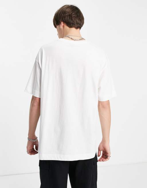 Good For Nothing oversized t-shirt in off white with chest embroidery - part of a set, 3 of 4