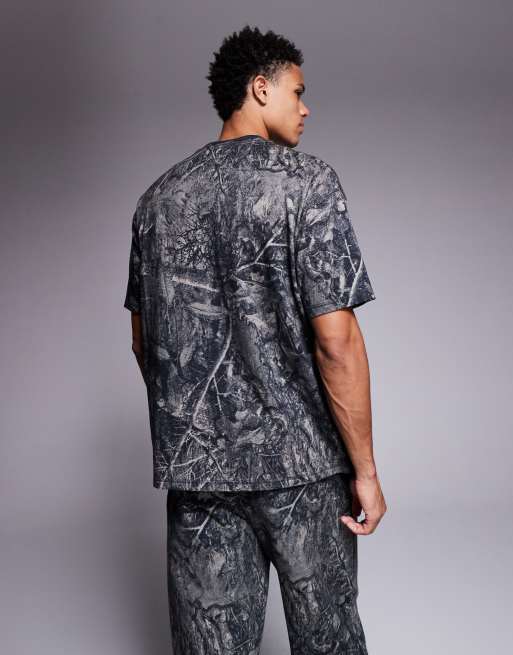 Good for Nothing - Oversized T-shirt med gennemgående camouflageprint, 4 af 5