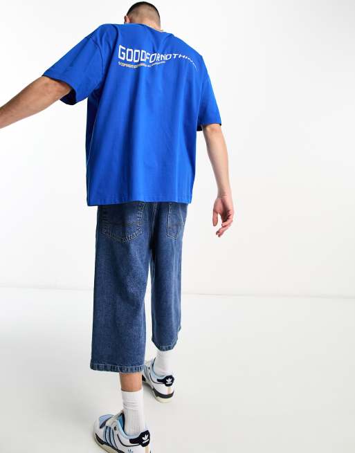 Good For Nothing - Oversized T-shirt met logoprint op de achterkant in kobaltblauw