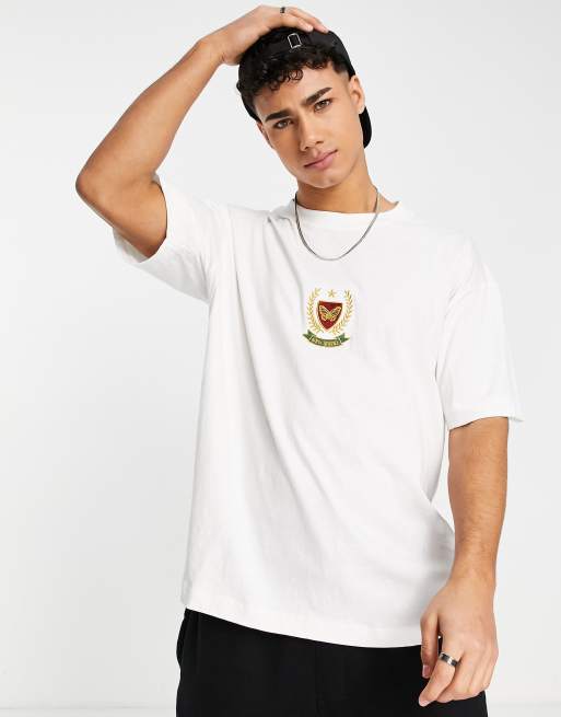Good For Nothing - Oversized T-shirt met wapenprint in beige