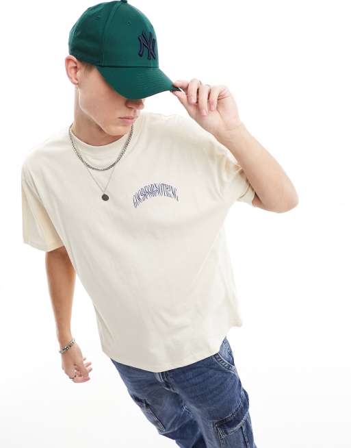 Good for Nothing oversized t-shirt with logo back print in white