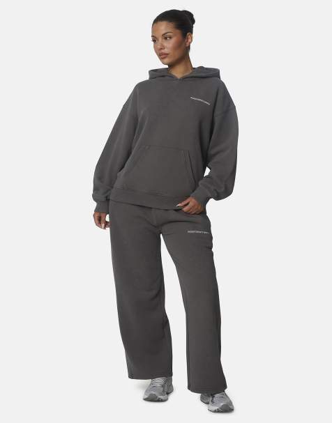 Good For Nothing Oversized washed cotton fleece hoodie and jogger set - view 1