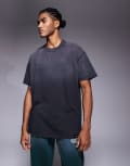 [Good For Nothing] Good For Nothing ovesized t-shirt in black with spray effect XL BLACK