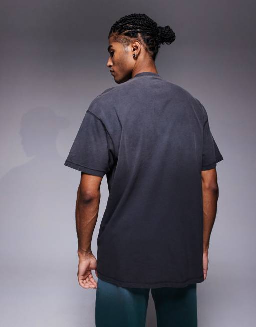 Good For Nothing ovesized t-shirt in black with spray effect, 4 of 4