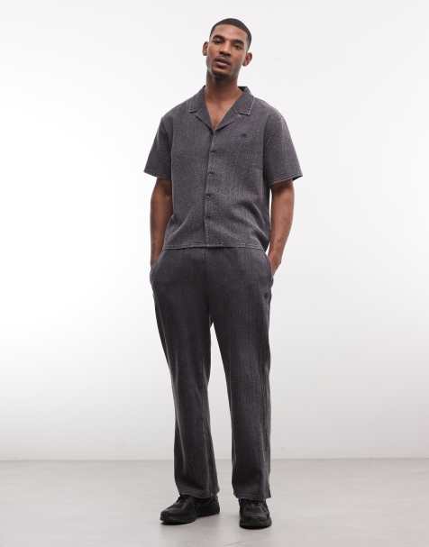 Good For Nothing - Pantalon baggy d'ensemble en crépon - Noir - view 1