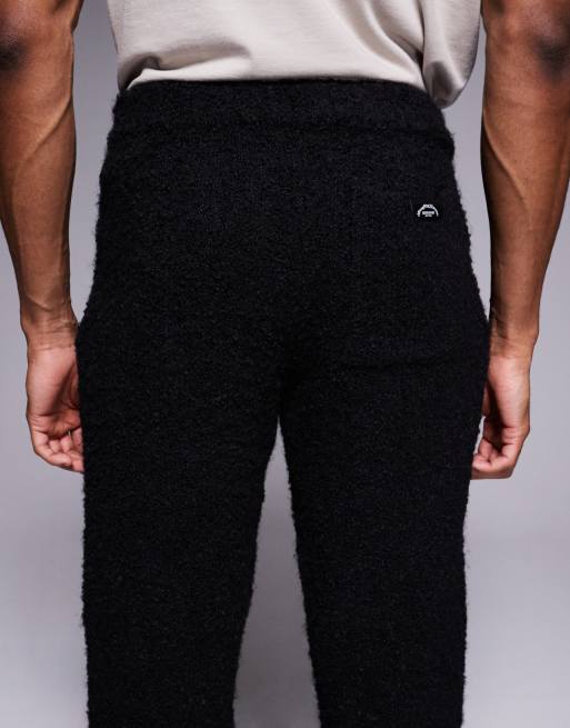 Good For Nothing - Pantalon de jogging d'ensemble droit en maille bouclée - Noir, 5 de 5
