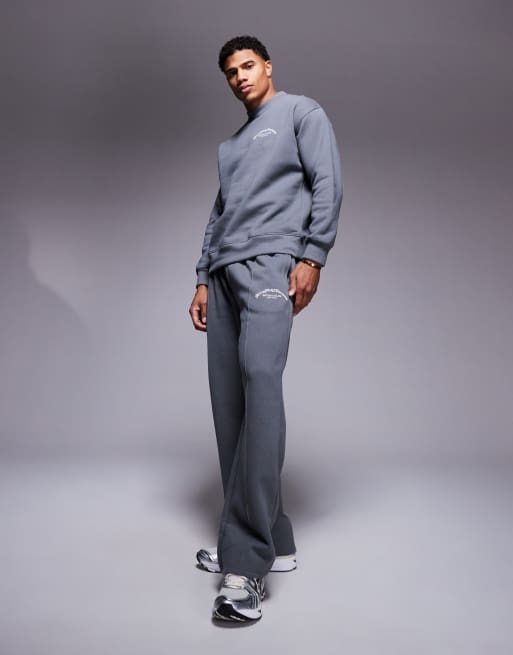 Good For Nothing - Pantalon de jogging d'ensemble style vintage - Gris fumée