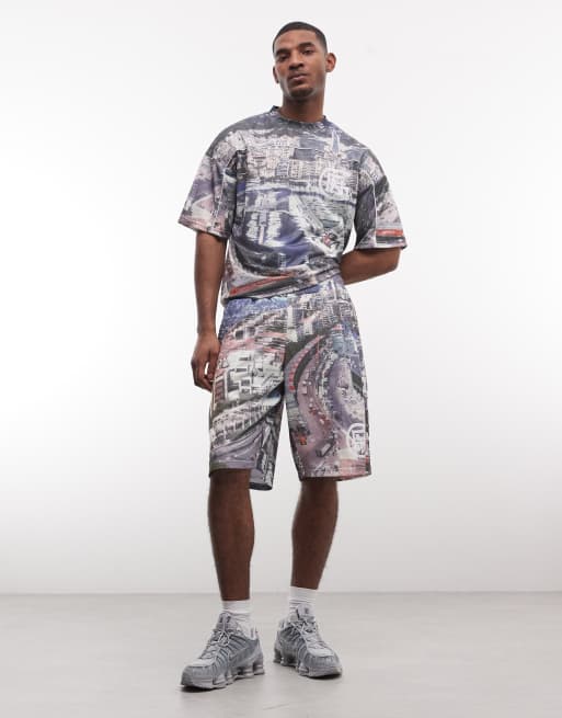 Good For Nothing - Pantaloncini in jersey con stampa di città in coordinato