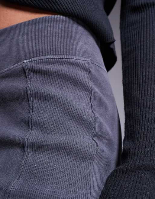Good For Nothing - Pantaloni svasati antracite con pannello a coste, 5 di 5