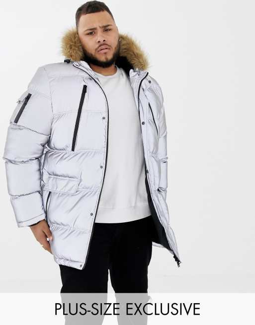 Good For Nothing parka coat in reflective exclusive to ASOS | ASOS