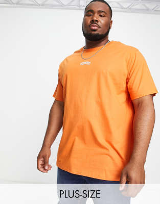 orange plus size shirt