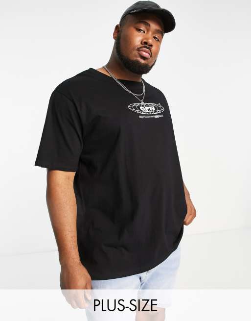 T shirt sale nera oversize