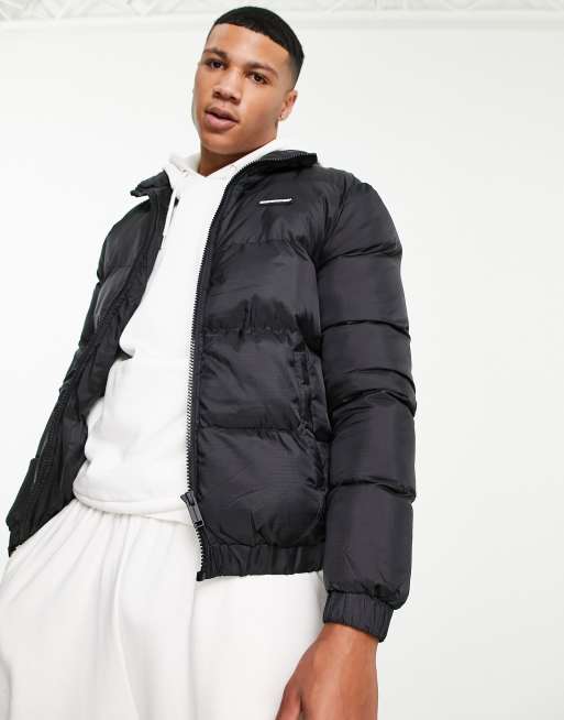 Good For Nothing puffer jacket in black