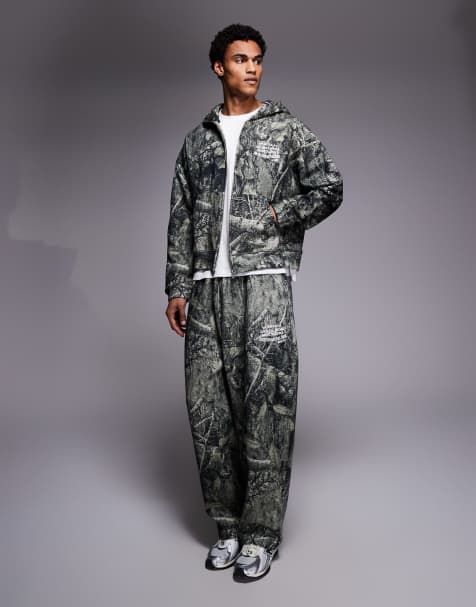 Good For Nothing - Realtree - Sæt med hættetrøje og joggingbukser i multifarvet camouflage-print - view 1