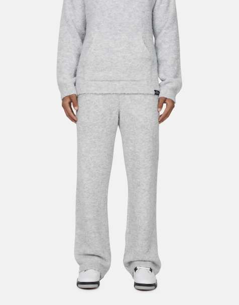 Good For Nothing Relaxed boucle knitted lounge bottoms in grey - view 1