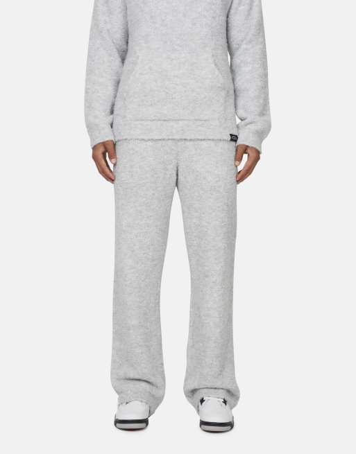 Good For Nothing Relaxed boucle knitted lounge bottoms in grey
