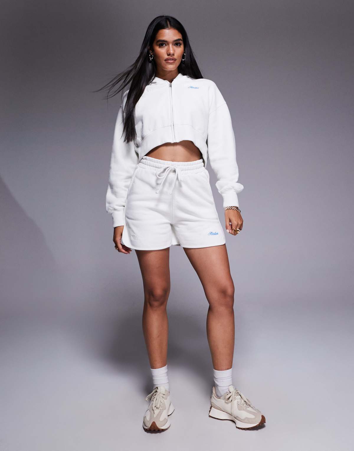 Good For Nothing Relaxed fit jersey shorts in white
