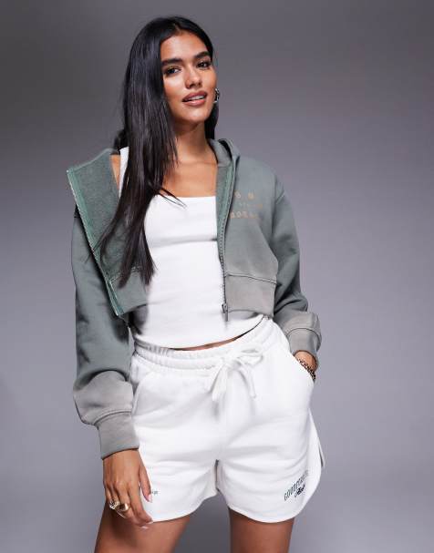 Good For Nothing Relaxed fit jersey shorts in white - view 1