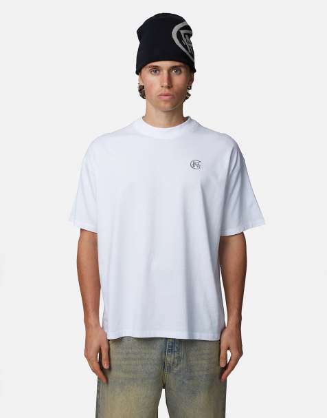 Good For Nothing – Relaxed-Fix-T-Shirt in Weiß mit Monogramm - view 1