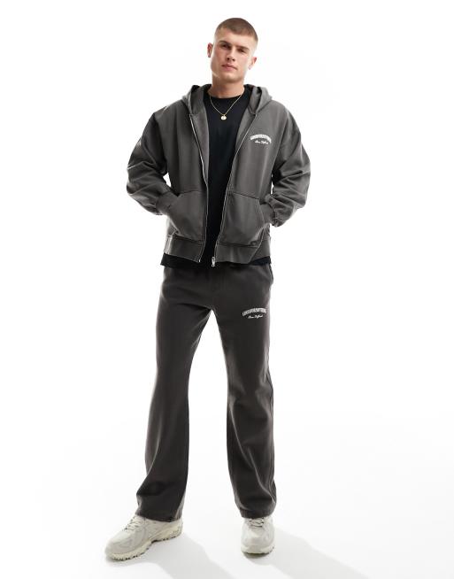 Good For Nothing relaxed garment dyed sweatpants in gray